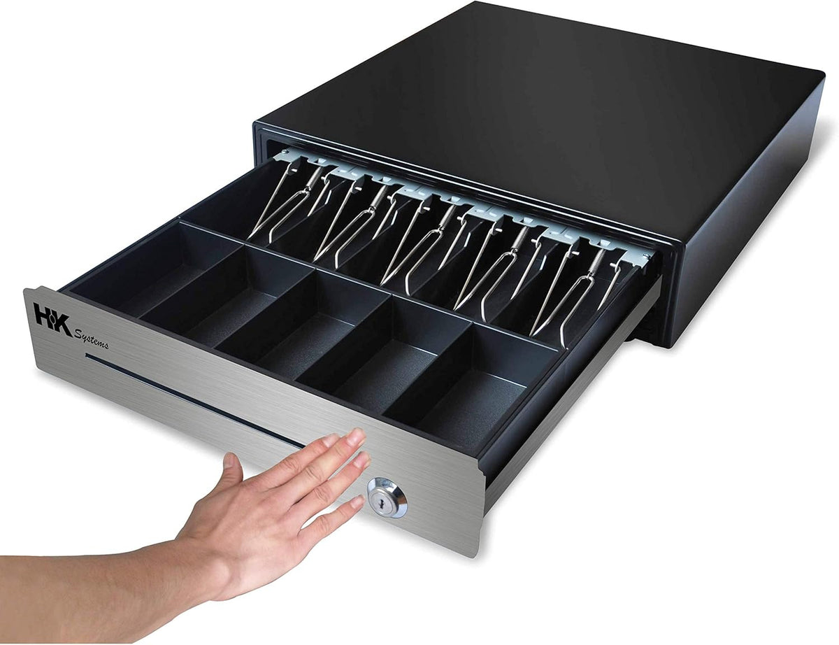 Heavy Duty Black Push Open Cash Drawer with Metal Bracket E3362