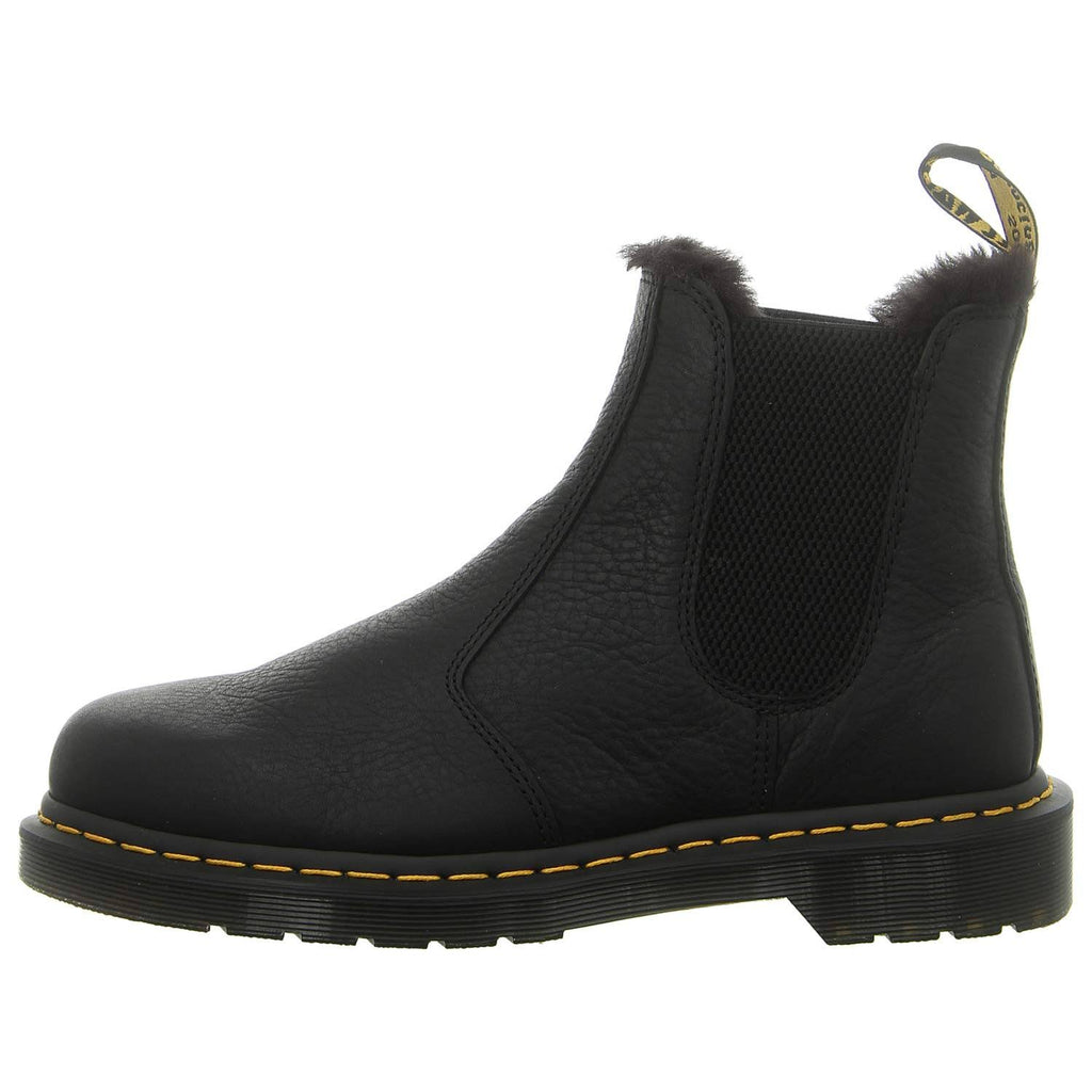 Black Faux Fur Lined Chelsea Boots P243054