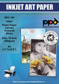 Textured Gloss Inkjet Photo Paper Canvas 64lb. 10.9mil 260Gsm A3 X548
