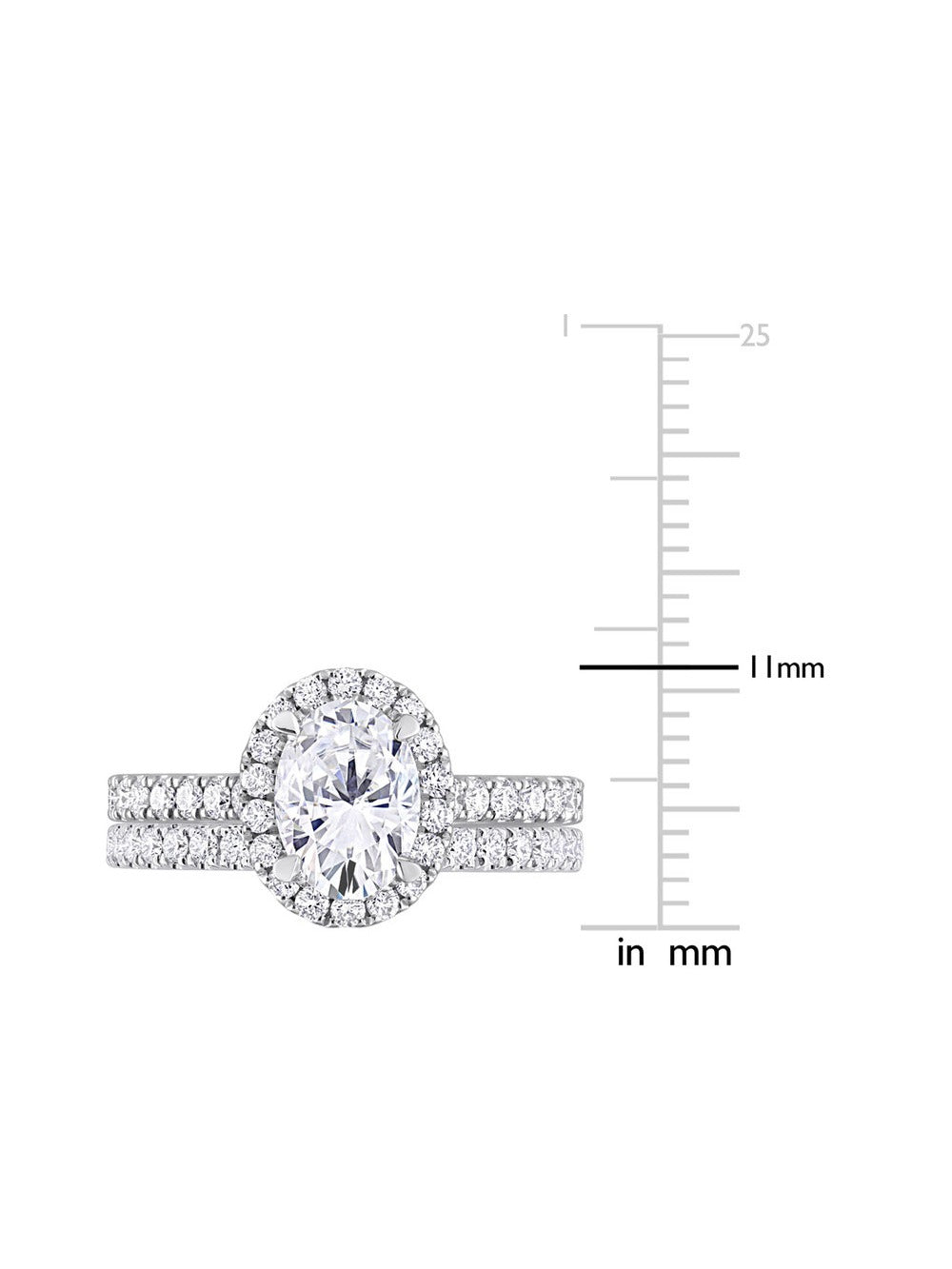 14k White Gold Lab-Grown Diamond Engagement Ring I60835