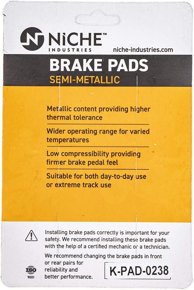 Front Semi-Metallic Brake Pad Set Pack of 2 V100142