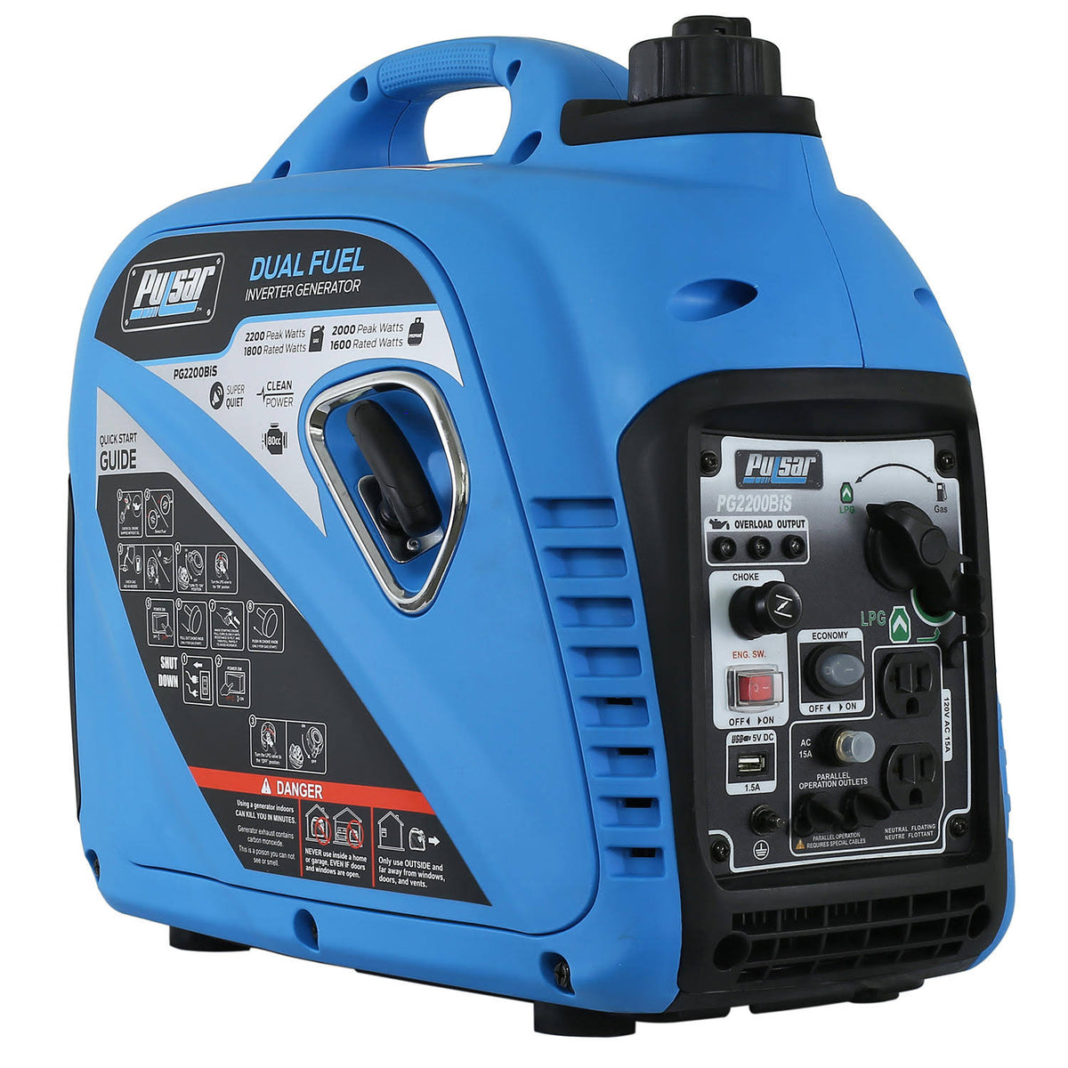2,200-Watt Dual Fuel Inverter Generator Q33165