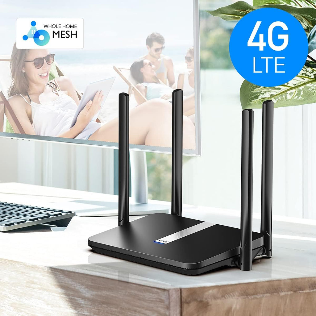 AC1200 Dual Band Unlocked 4G LTE Modem Router with SIM Card Slot N1380