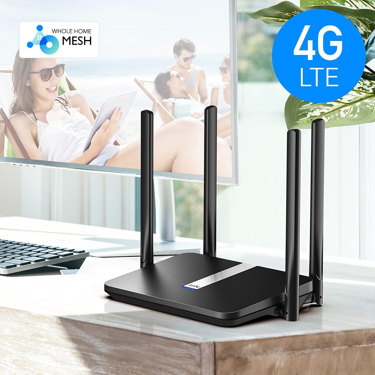 AC1200 Dual Band Unlocked 4G LTE Modem Router with SIM Card Slot N1380