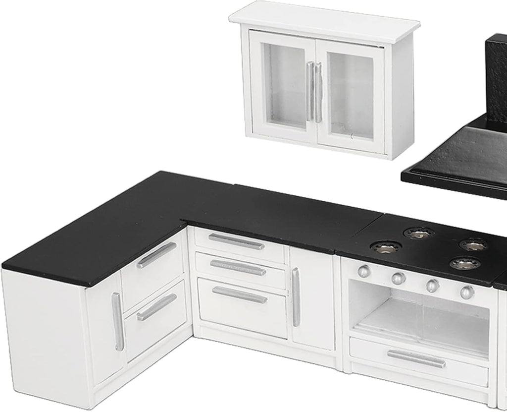 1:12 Mini Dollhouse Kitchen Cabinet Set E56692