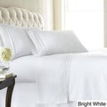 White 4-Piece 21 inch Deep Pocket Sheet Set G845