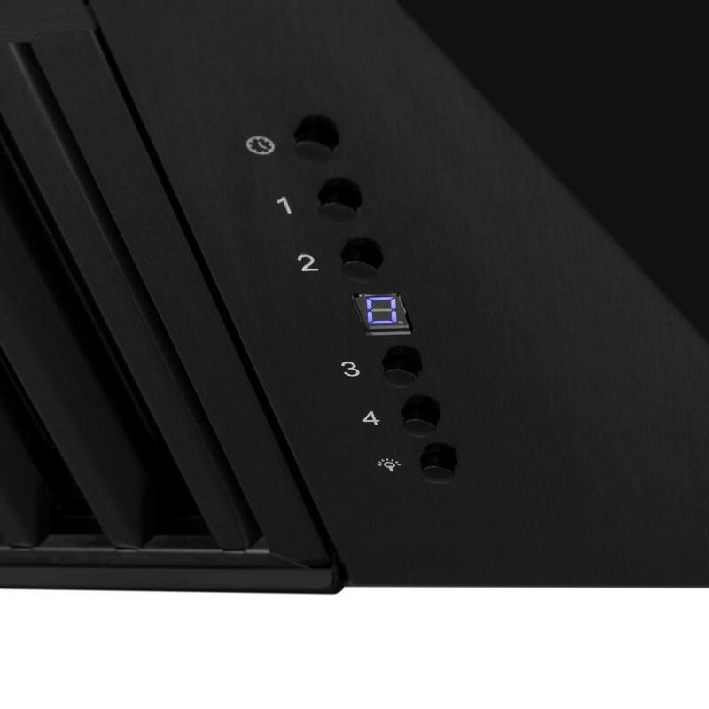 30 in. 400 CFM Convertible Wall Mount Range Hood Black Stainless Steel G122