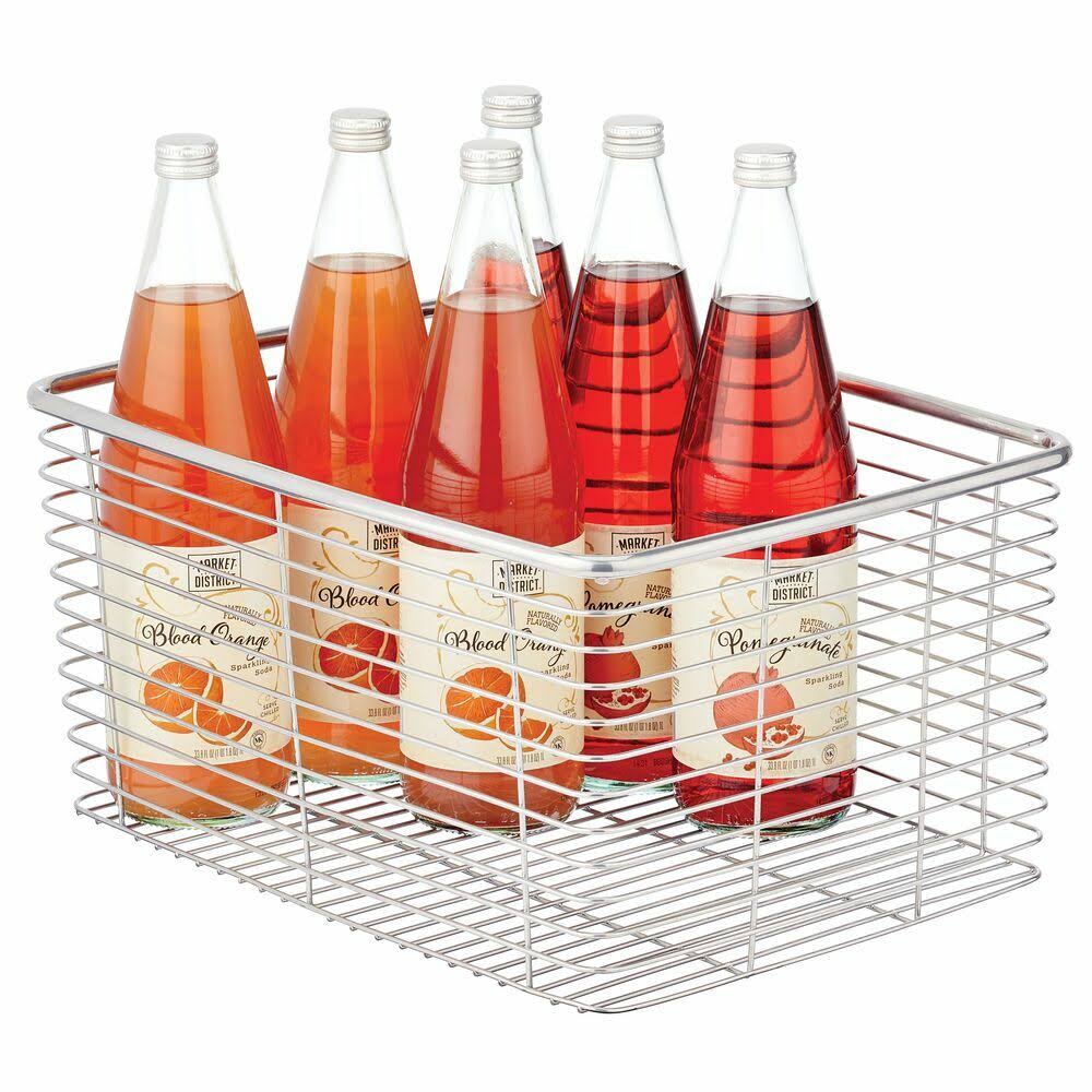 Metal Wire Kitchen Pantry Storage Organizer Bin M365