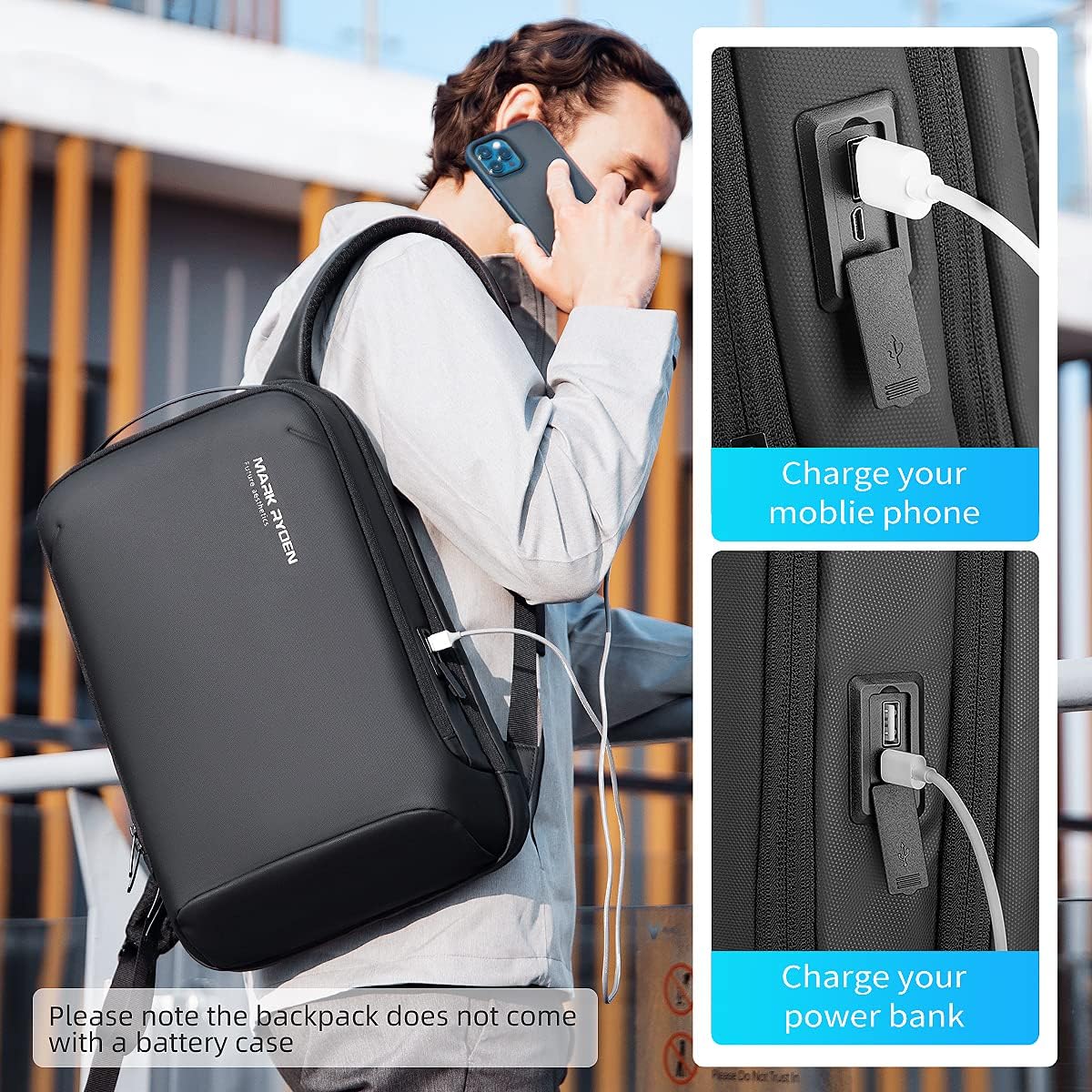 Hard Shell Laptop Backpack for 15.6 inch PC J3582