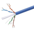 Cat6 Ethernet Bulk Cable 500ft Blue Solid UTP 23AWG W3322
