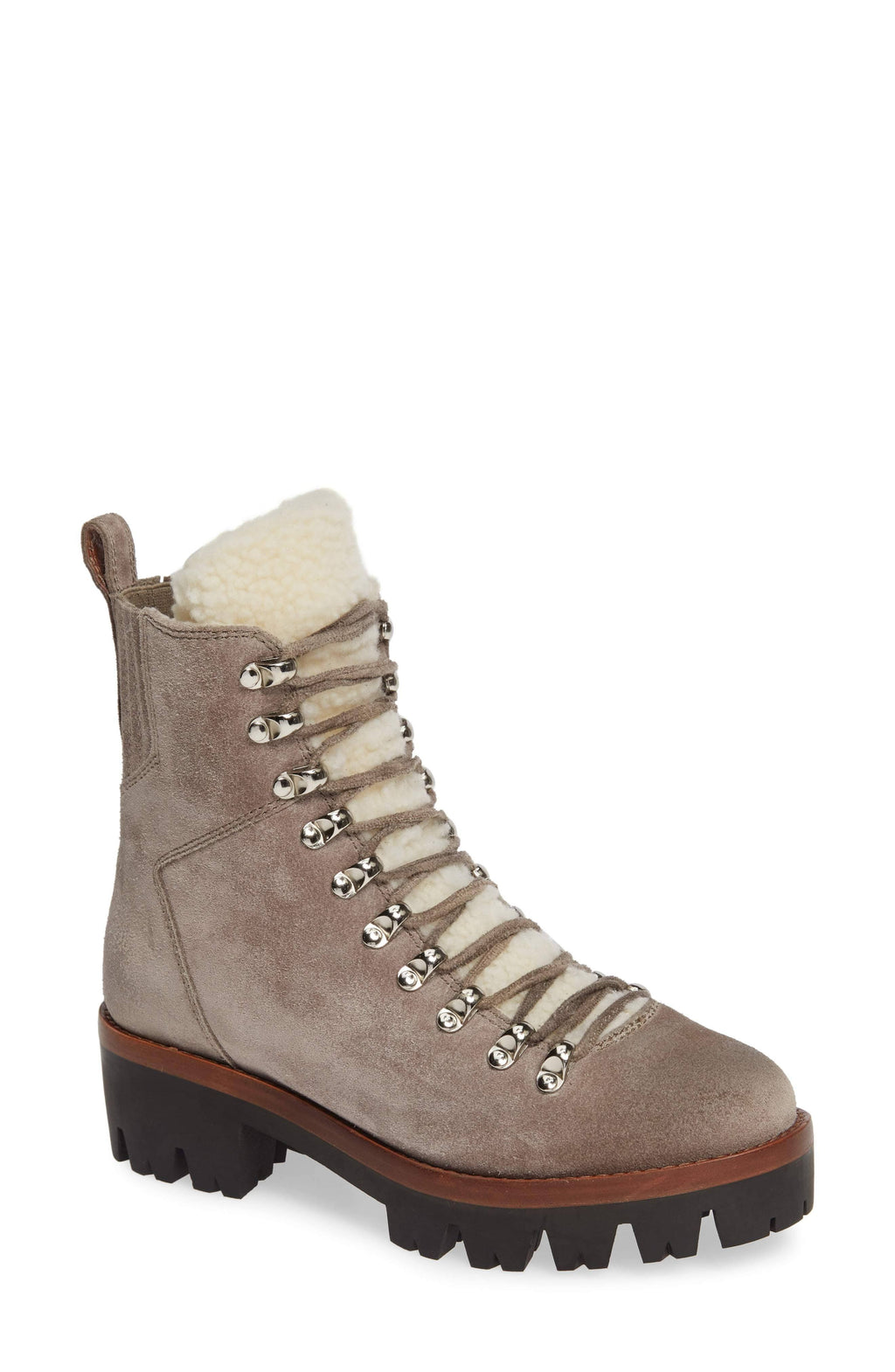 Taupe Suede Ivory Shoes E9087