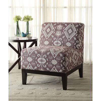 Dark Blue Chenille Accent Chair Q389