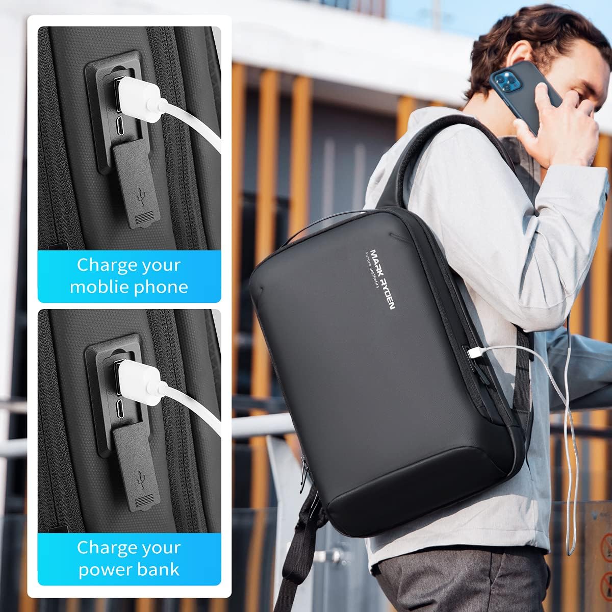 Hard Shell Laptop Backpack for 15.6 inch PC J3582