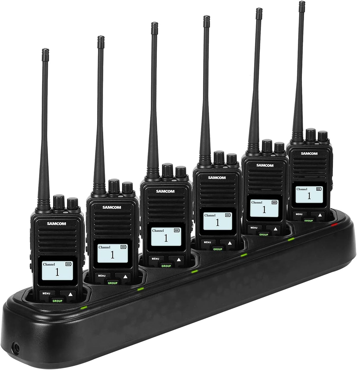 2 Pack 2 Way Radio 3000mAh Rechargeable UHF Walkie Talkie E335