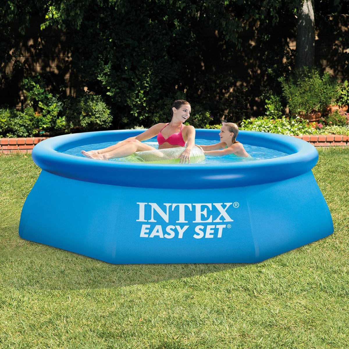 8 ft Pool with Filter Pump and Pool Cover V5331