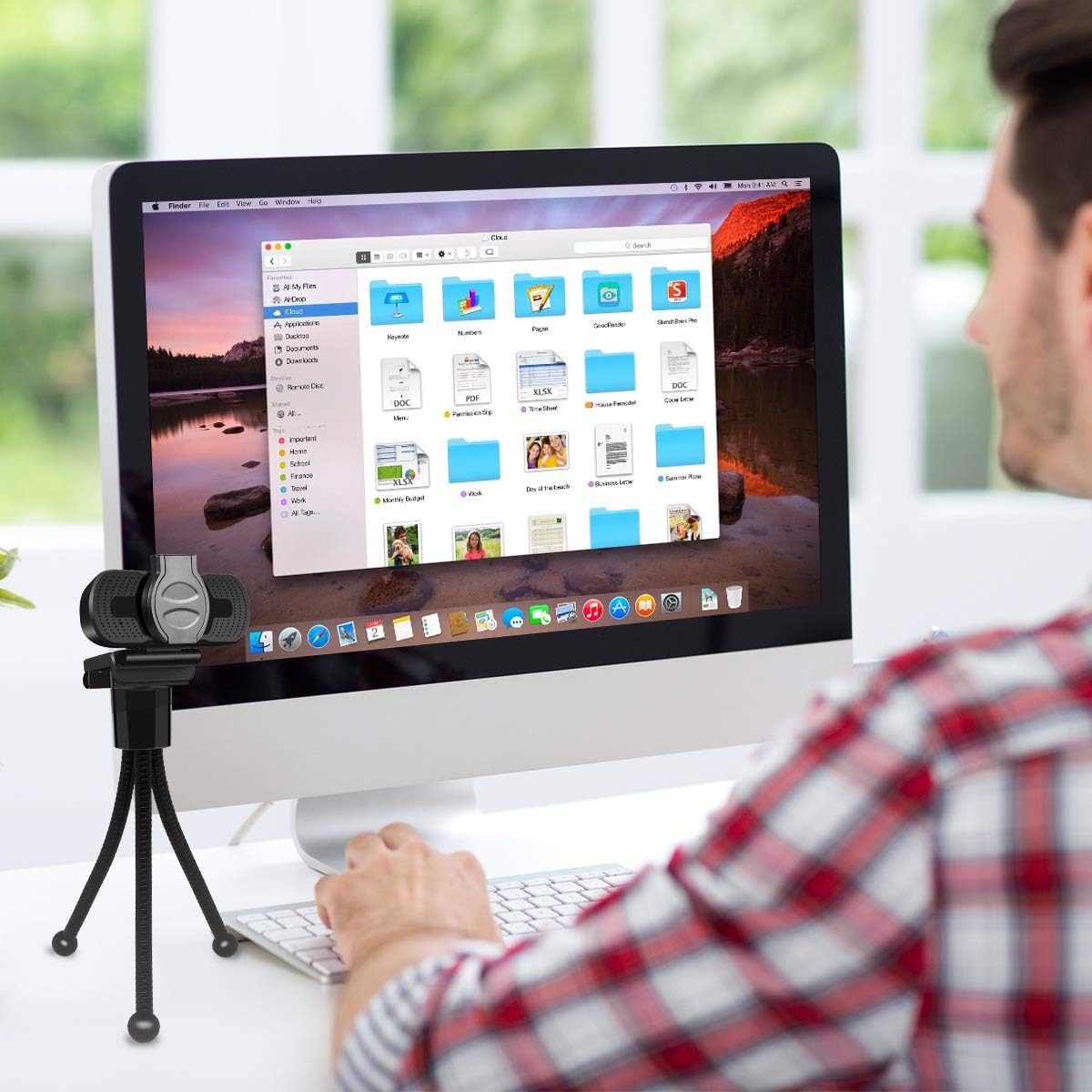 Pack of 2 Black Mini Camera Tripod Stand E207951