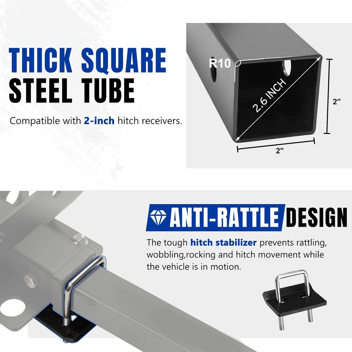 2-Bike Hitch Mount Carrier Rack D10178