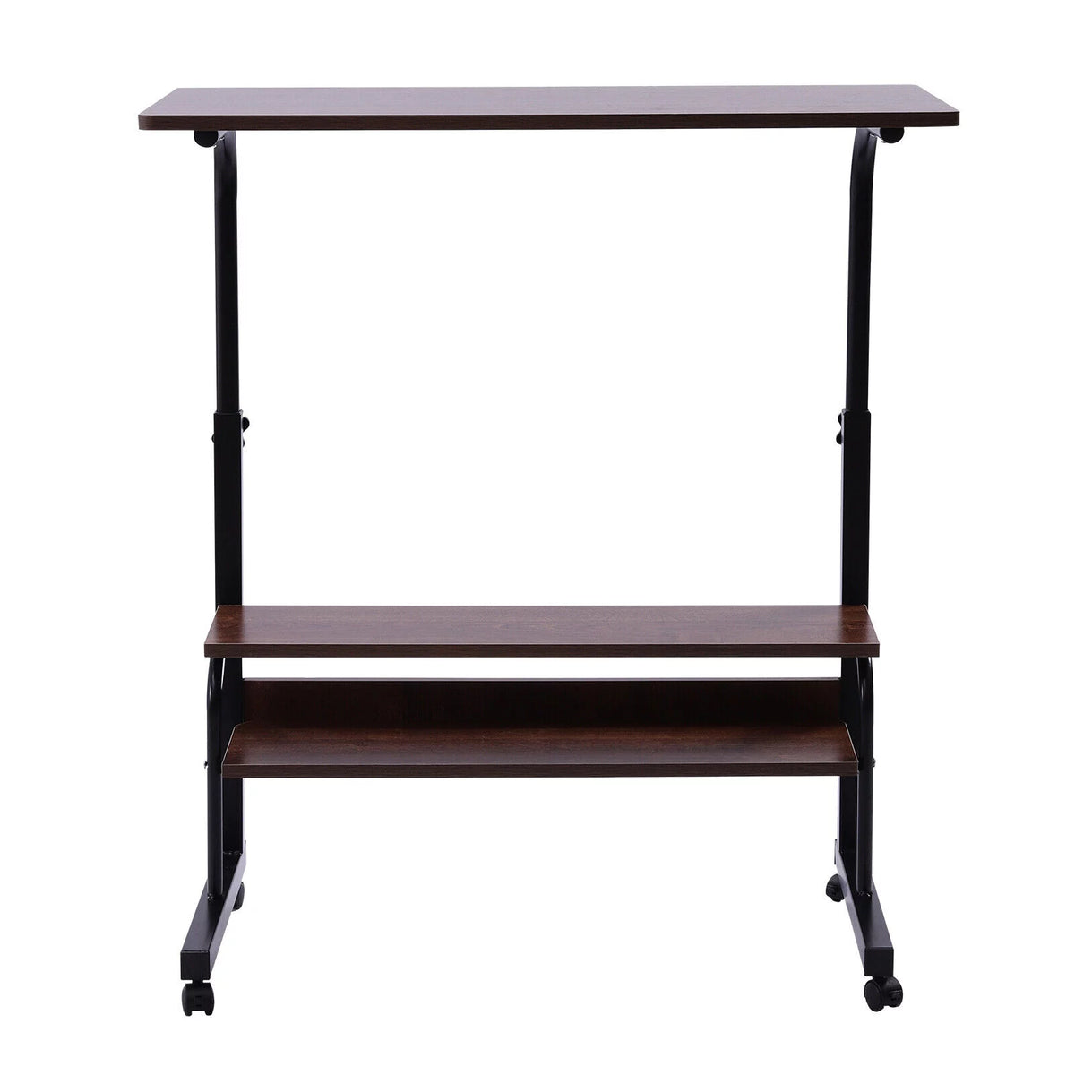 Height Adjustable Portable Mobile Side Table with Wheels M18200