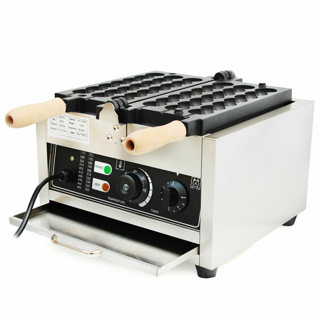 Nonstick Electric Bubble Skewer Waffle Ball Maker 500W K663129