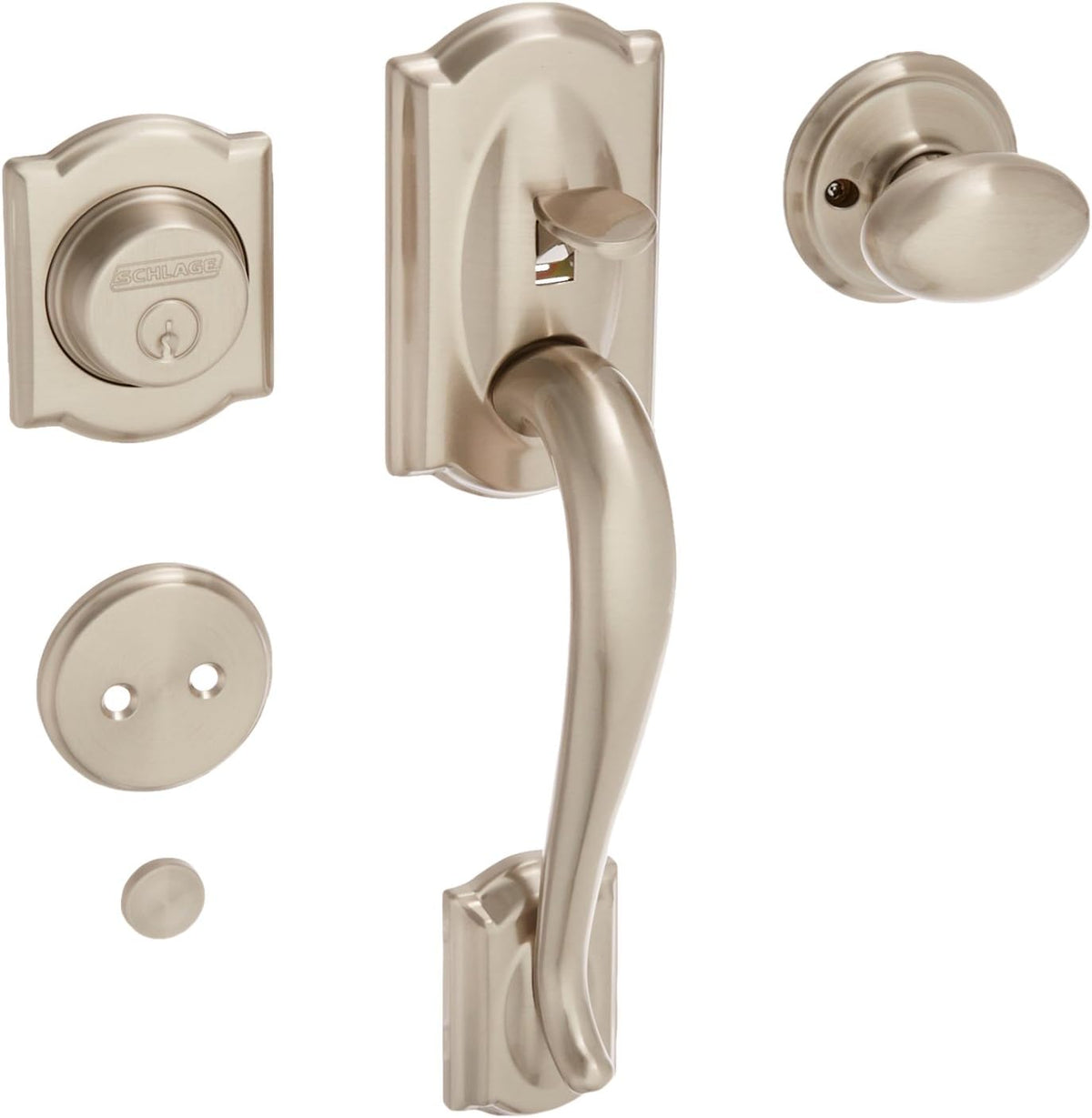Satin Nickel Inactive Handleset with Lever M959