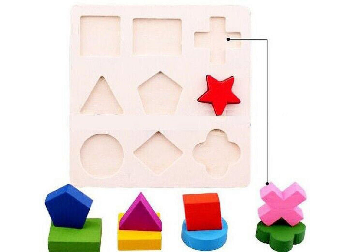 Wooden Colorful Shape Puzzle I904679
