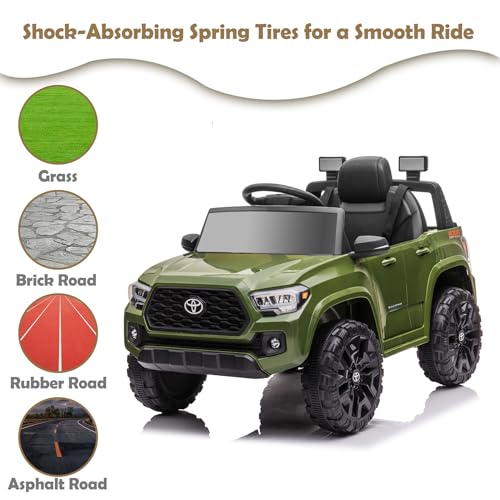 12V Black Kids Ride on Truck with Remote Control Q587323