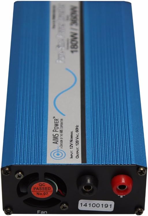 180 Watt Pure Sine DC to AC Power Inverter with USB Port T70859
