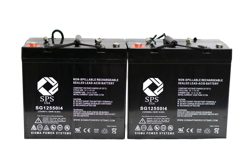 12V 55 Ah Replacement Battery 2 Pack Z7307