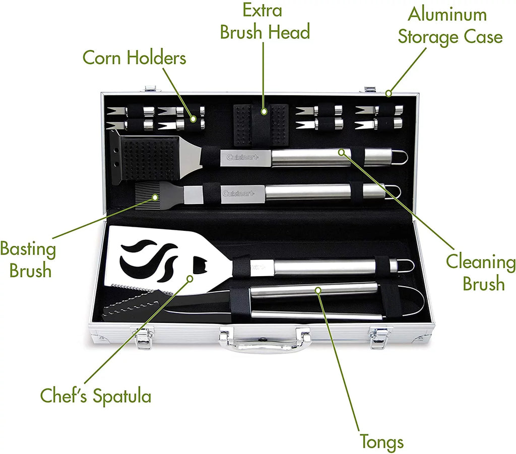 14-Piece Stainless Steel Grill Set H90200