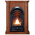 Ventless Fireplace System 10K BTU Duel Fuel Thermostat Insert and Mantel C980217