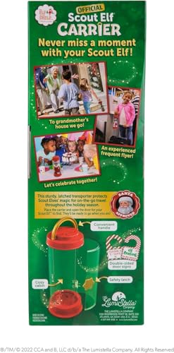 Christmas Tradition Box Set with Elf (Blue Eyed Boy), Story Book and Scout Carrier D357