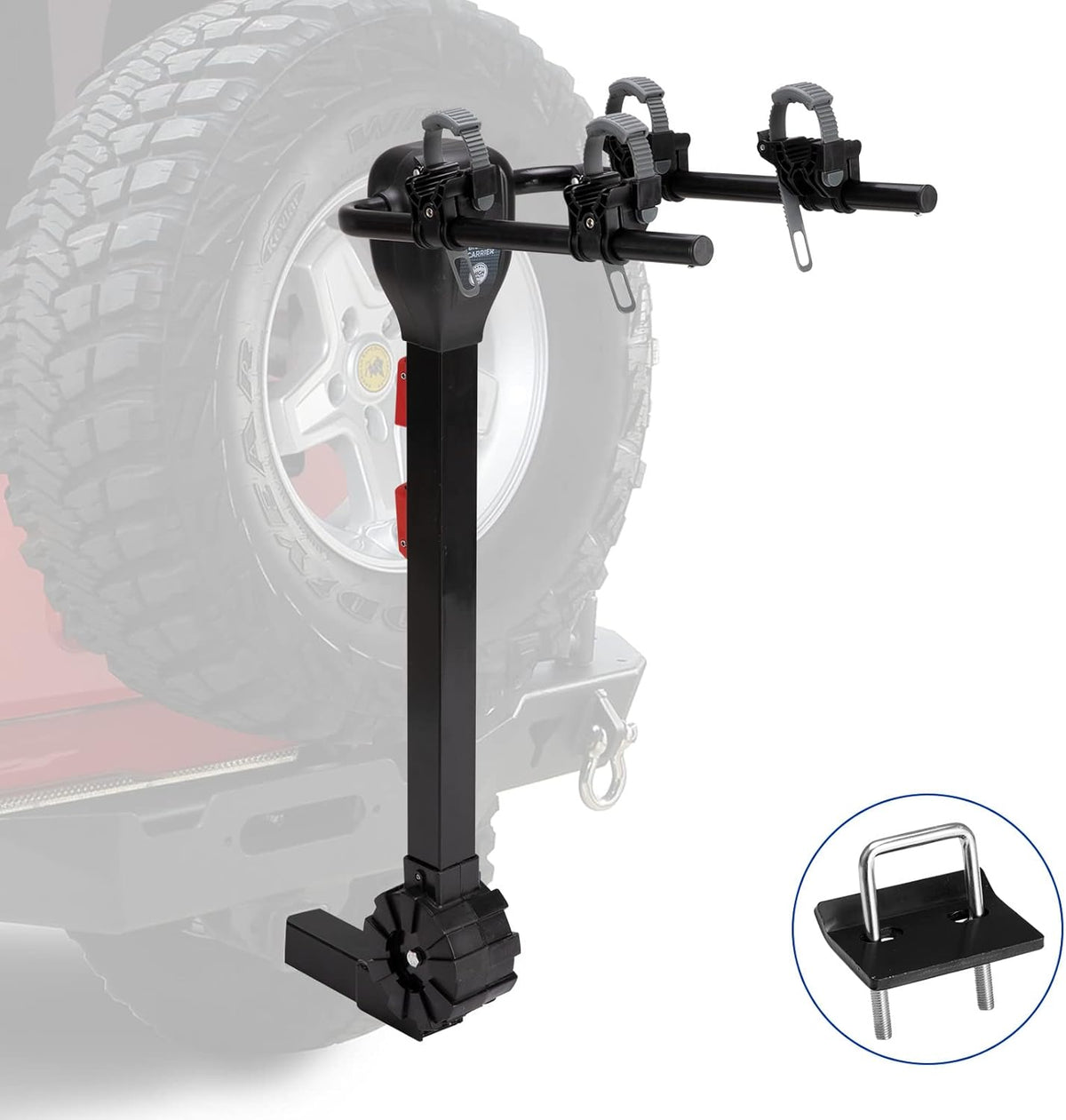 2-Bike Hitch Mount Carrier Rack D10178