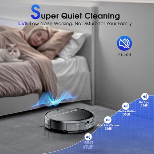 2-in-1 Robot Vacuum and Mop with Strong Suction A9721