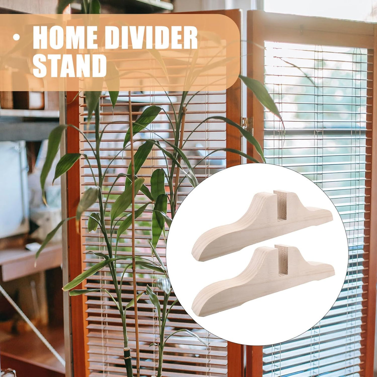 Wooden Room Divider Stand M4356