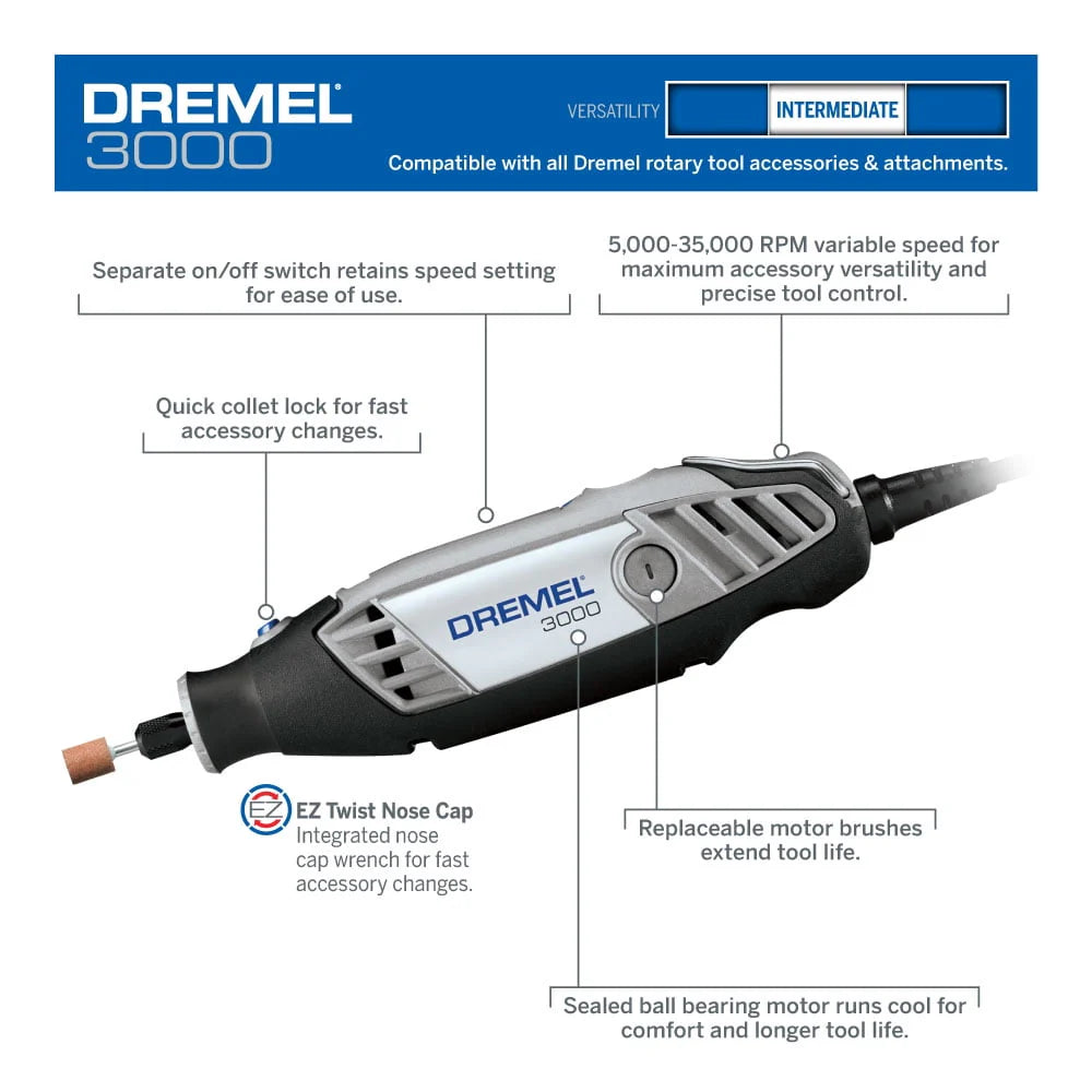 Variable Speed Rotary Tool with 18 Accessories I31277