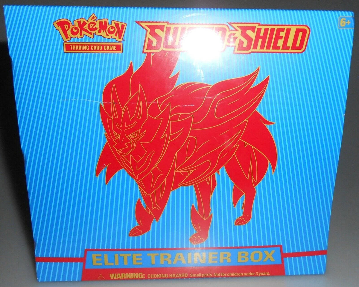Pokemon Sword and Shield Elite Trainer Box Factory Sealed 2021 Blue Q462992