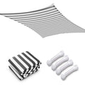 Gray White 20ft Sun Shade Canopy Q41411