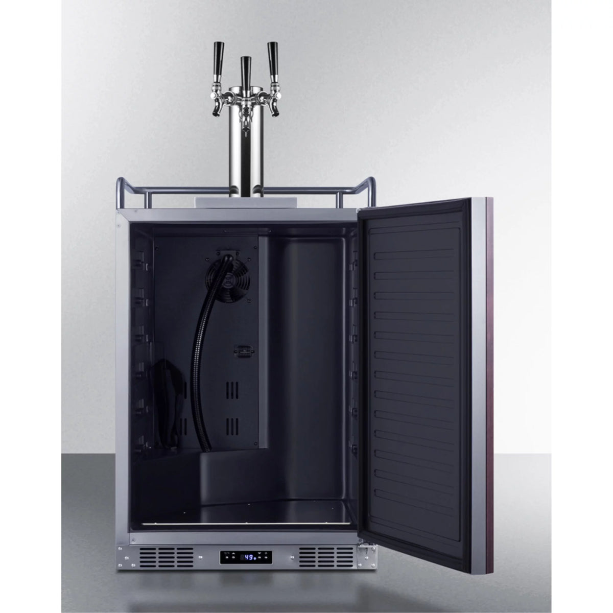 Built-in Undercounter Triple Tap Beer Kegerator Stainless Steel K996702