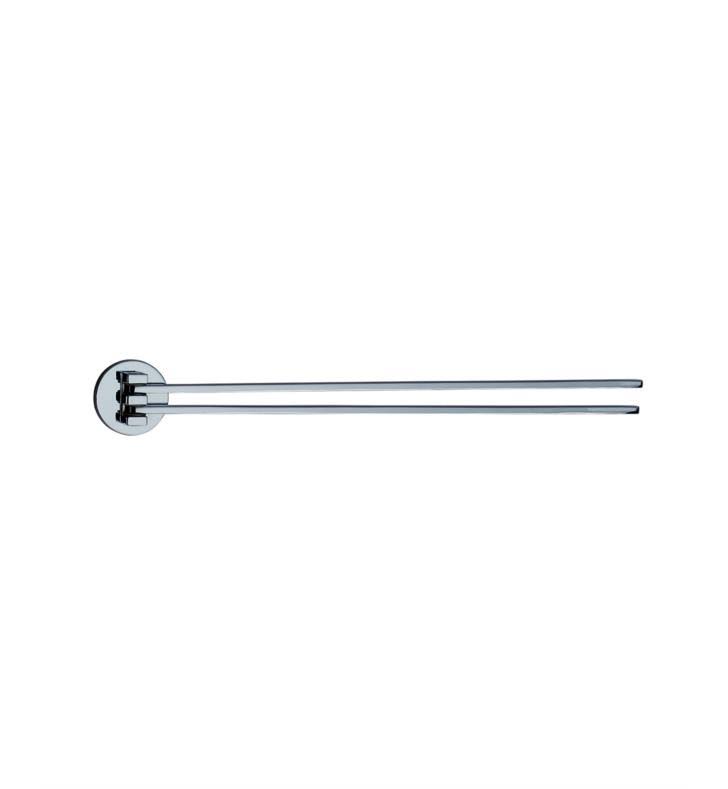 Brushed Nickel Swing-Arm Towel Rail O32878