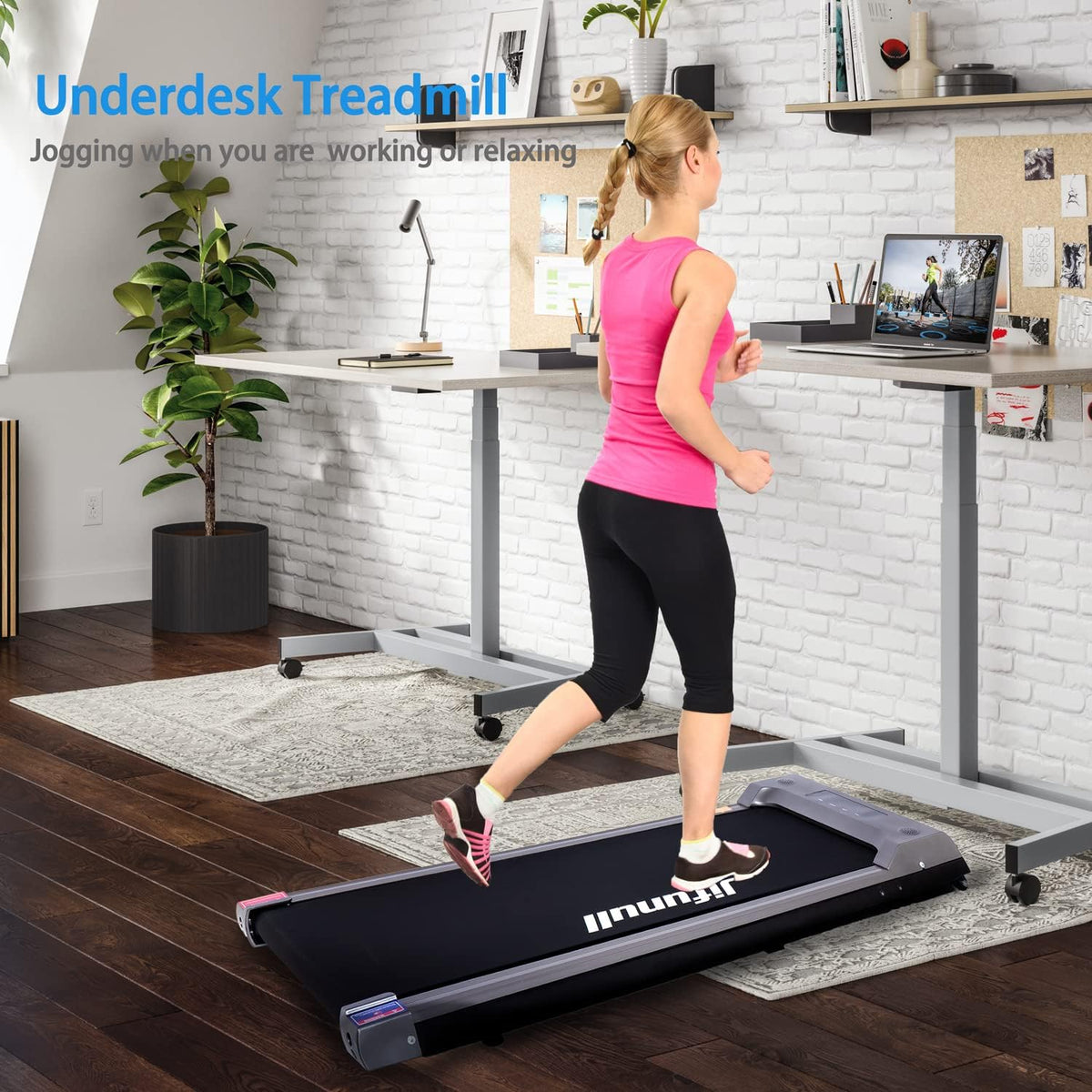 2-in-1 Under Desk Treadmill with LED Display N57248