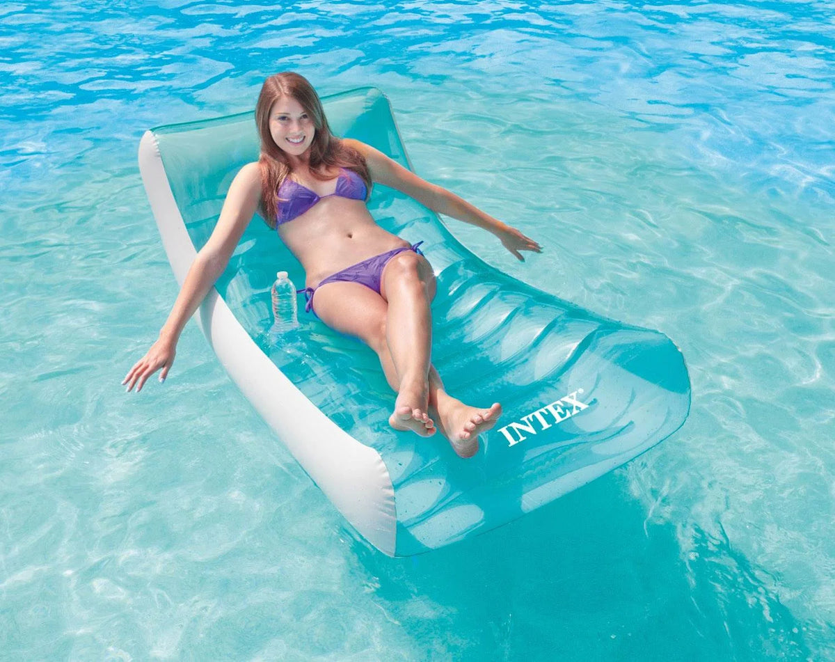 4 Pack Inflatable Pool Floating Raft with Cupholder T57512