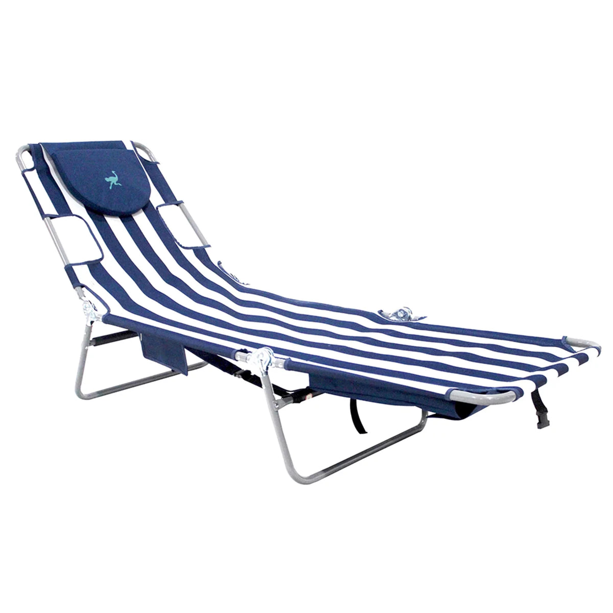 Striped Blue Backpack Beach Chair H87393