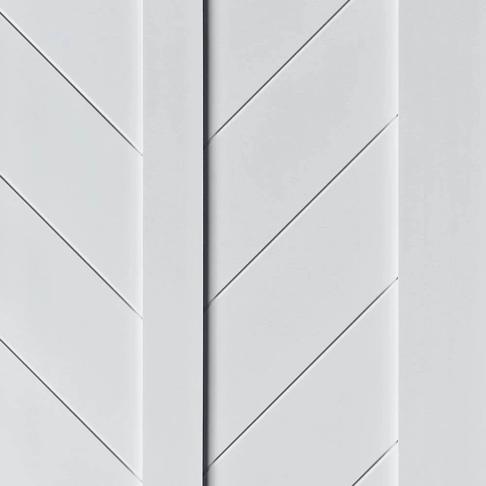 MDF Primed White Interior Barn Door Slab Z4752