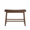 Brown Wooden Bench with Grain Details H681826