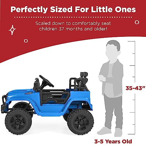 12V Kids Ride On Truck Car with Parent Remote Control Black A763