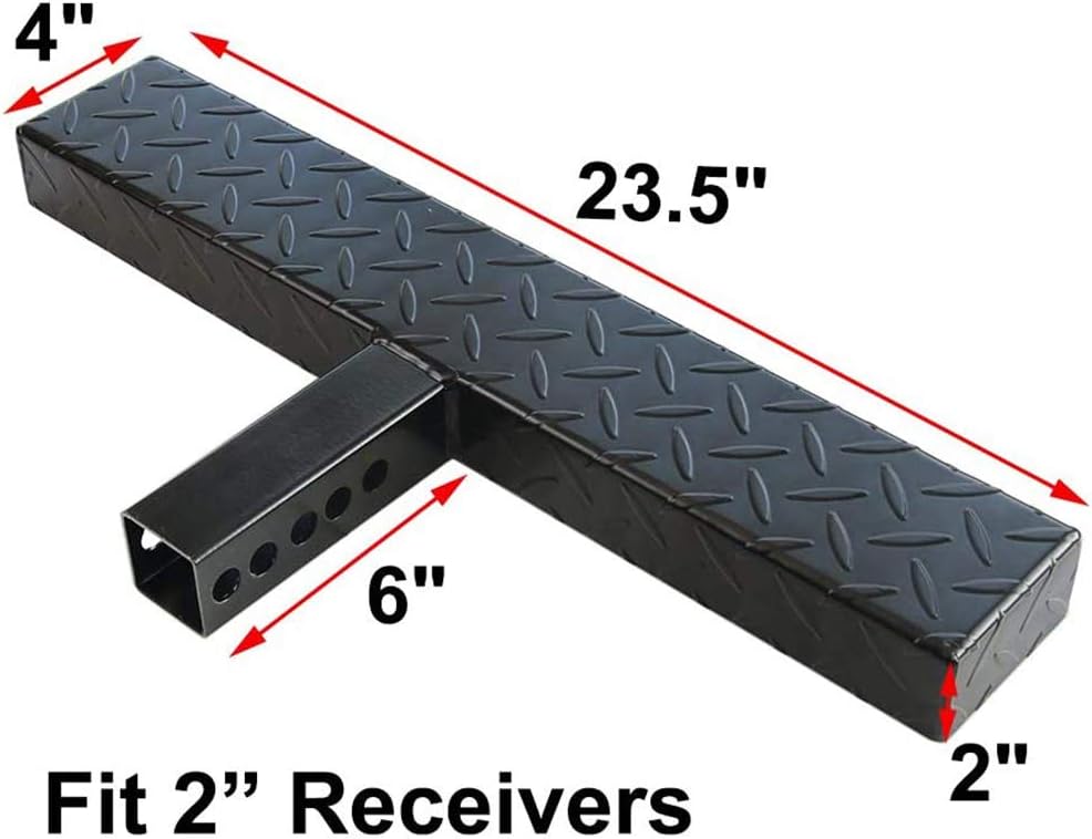 Black Universal Hitch Step for 2 Inch Receivers Pack of 2 B837746