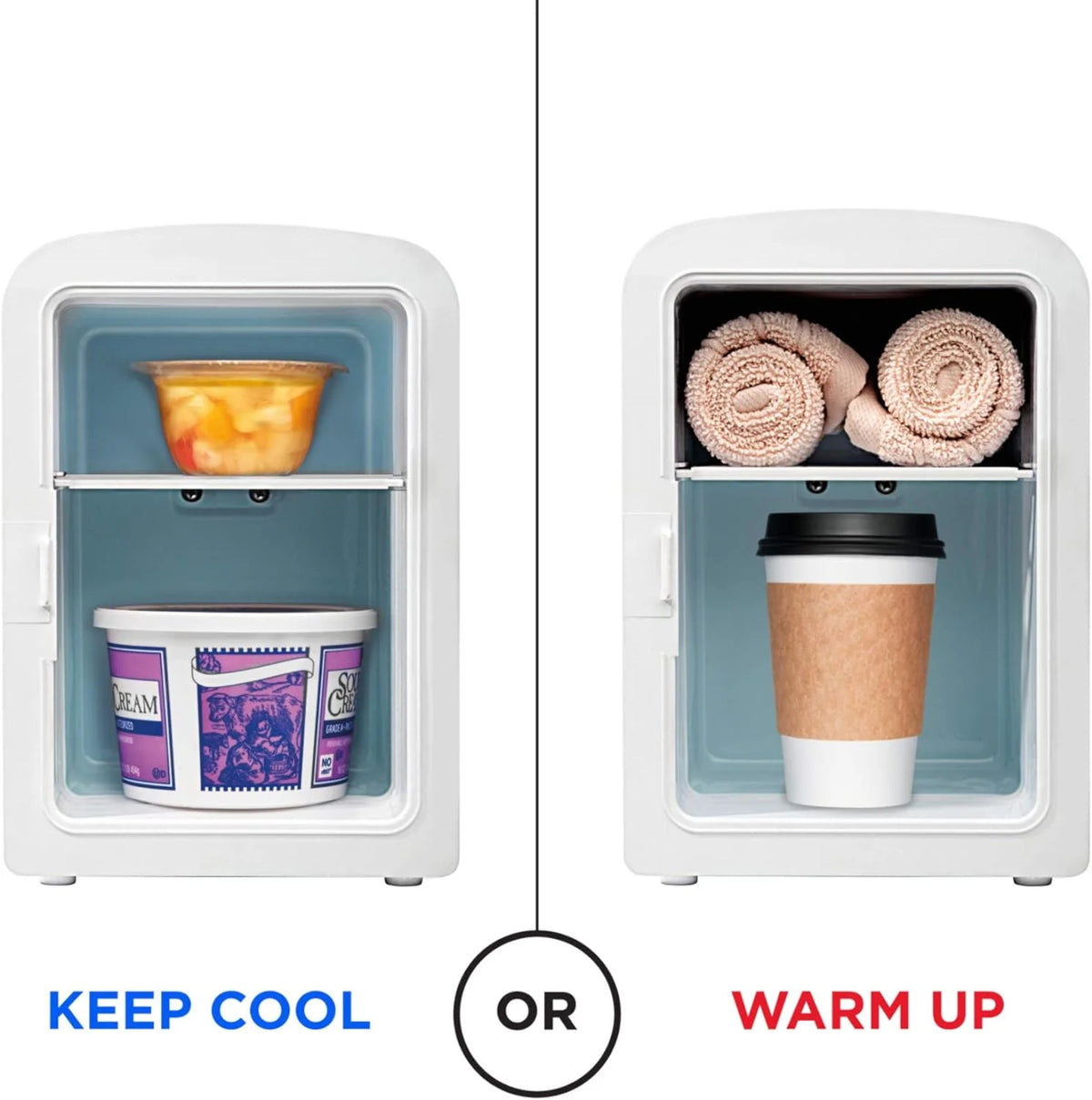 Portable 4L Mini Fridge White T30741
