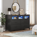 White 7 Drawer Wood Dresser B515