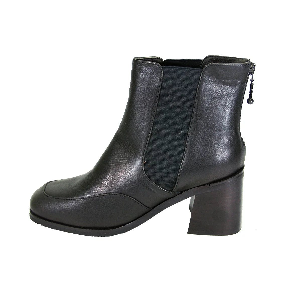 Women's Wide Width Leather Ankle Boots B254
