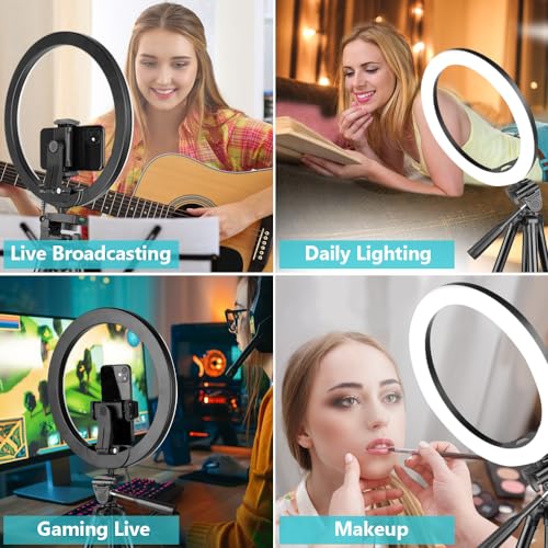 10'' Ring Light with 50'' Extendable Tripod Stand Y9252